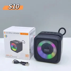 ​🎶 কালারফুল পোর্টেবল স্পিকার S10 🌈