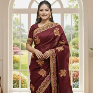 প্রিমিয়াম সেমি মসলিন শাড়ি