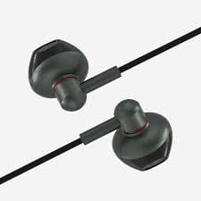 Micky YM-01 High Bass Earphone with leather Bag 3.5mm jack for all mobile